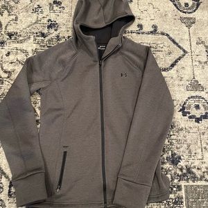 Under Armour Cold gear zip up hoody size medium Grey.